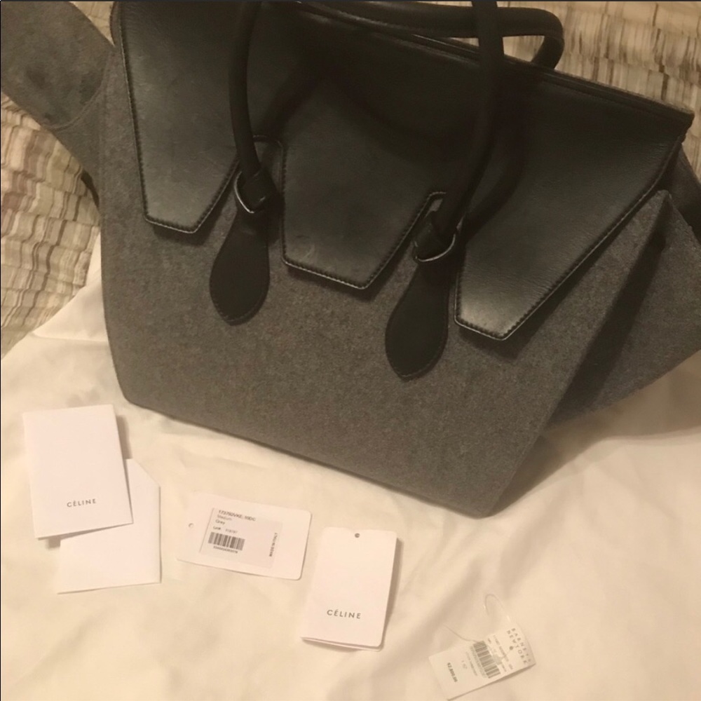 🌟 SALE 🌟 Celine Tie Tote Felt large bag